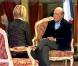 Flavie Flament et Jacques Séguéla sur le plateau de Panique dans l'oreillette