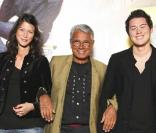 Jean-Marie Périer entouré de Lola et Arthur, sept 2007 !