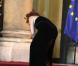 Mylène Farmer à son arrivée à l'Elysée... le 2 mars 2010