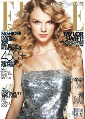 Taylor Swift en couverture de Elle avril 2010