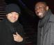 Fabrice Eboué et Thomas Ngijol à l'occasion de l'avant-première de La Rafle qui s'est tenue au Gaumont des Champs-Elysées, à Paris, le 8 mars 2010.