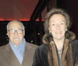 Alain Decaux et sa femme Micheline à la générale du spectacle de Michel Boujenah 