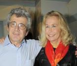 Michel Boujenah au côté de la comédienne Brigitte Fossey à la générale du spectacle de Michel Boujenah 