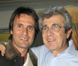 Michel Boujenah au côté de Fabrice Santoro à la générale du spectacle de Michel Boujenah 