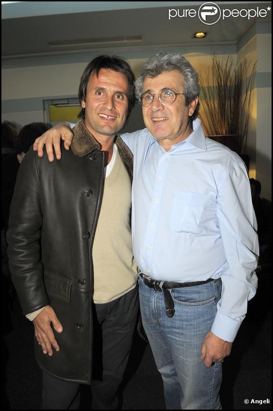 Michel Boujenah au côté de Fabrice Santoro à la générale du spectacle de Michel Boujenah 