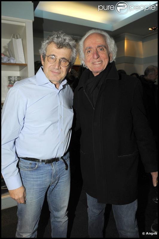 Michel Boujenah et le père de Gad Elmaleh à la générale du spectacle de Michel Boujenah 