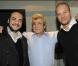 François-Xavier Demaison, Michel Boujenah et Samuel Le Bihan à la générale du spectacle de Michel Boujenah "Enfin libre" à l'Olympia le 9 mars 2010