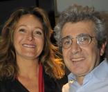 L'humoriste Julie Ferrier au côté de Michel Boujenah à la générale du spectacle de Michel Boujenah 