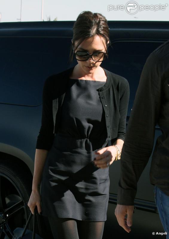 Victoria Beckham à l'aéroport de Los Angeles, le 15 mars 2010