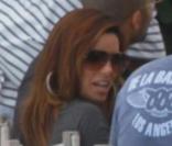 Eva Longoria entourée de son mari Tony Parker, et des ses amis, dont Kim Kardashian, Robin Antin, et Jaime Camil, à Miami, le 15 mars 2010