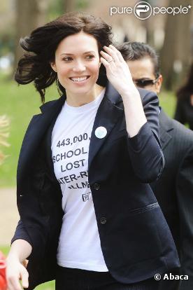 Mandy Moore milite lors de la journée mondiale de l'eau à Washington, le 23 mars 2010 !