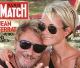 Johnny Hallyday et sa femme Laeticia en couverture de Paris Match