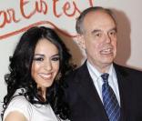 Sofia Essaïdi et Frédéric Mitterrand pour le gala de l'Union des Artistes au Cirque d'Hiver Bouglione le 29 mars 2010