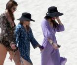 Cindy Crawford lors d'une escapade au Mexique entre copines.