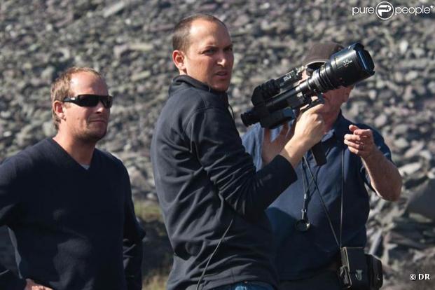 Louis Leterrier sur le tournage du  Choc des Titans.