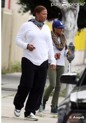 Queen Latifah et sa coach personnelle à West Hollywood le 30 mars 2010