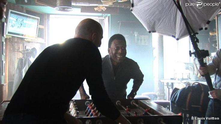 Making of de la campagne Louis Vuitton avec Zidane, Pelé et Maradona