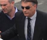 Ian Bailey, principal suspect dans le meurtre de Sophie Toscan du Plantier, arrive à la Haute cour de Dublin, le 23 avril 2010