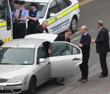 Ian Bailey, principal suspect dans le meurtre de Sophie Toscan du Plantier, arrive à la Haute cour de Dublin, le 23 avril 2010