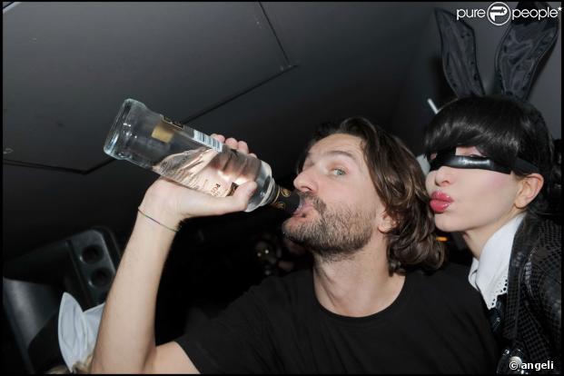 Frédéric Beigbeder à la soirée PLayboy