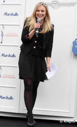 Kristen Bell à New York pour l'événement Dress for Success. Le 28 avril 2010