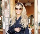 Jessica Simpson sortant du salon de son ami, le coiffeur Ken Paves !