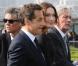 Carla Bruni et Nicolas Sarkozy visitent le pavillon français de l'Exposition universelle de Shanghaï, accompagnés de l'acteur Alain Delon, parrain du bâtiment. 29/04/2010 