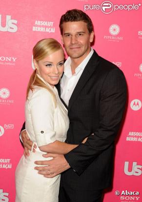 David Boreanaz avec sa femme Jaime Bergman en avril 2010 à Los Angeles 