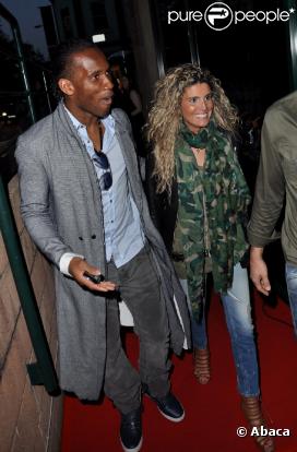 Didier Drogba et son épouse Lalla se rendent au lancement de la nouvelle collection Jada Styles, le  5 mai à Londres.