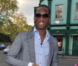 Didier Drogba se rend au lancement de la nouvelle collection Jada Styles, le  5 mai à Londres.
