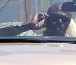 Heidi Klum au volant de sa Bentley à Los Angeles avec son époux, Seal.