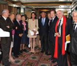 La princesse Caroline de Hanovre au restaurant parisien Le Grand Véfour, le 5 mai 2010, pour l'annonce des nominations du prix Prince Pierre de Monaco