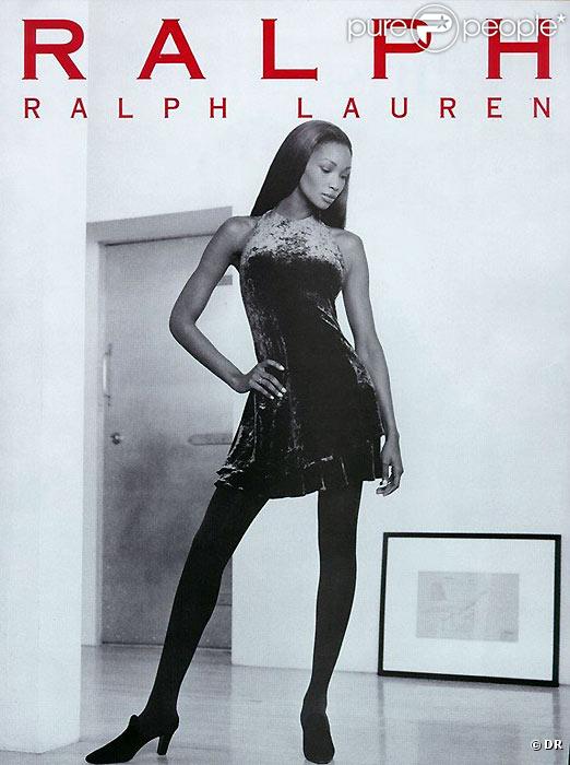 Le top model Beverly Peele pose pour une publicité Ralph Lauren 