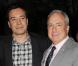 Lorne Michaels et Jimmy Fallon lors de la projection du documentaire sur le groupe des Rolling Tones Stones in Exile au Musée d'Art Moderne à New York le 11 mai 2010