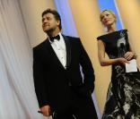 Russell Crowe et Cate Blanchett lors de la cérémonie d'ouverture du 63e festival de Cannes le 12 mai 2010