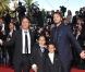 Gael Garcia Bernal et Diego Luna avec de charmants bambins Christopher Ruiz-Esparza et Gerardo Ruiz-Esparza lors du tapis rouge du 63e festival de Cannes le 14 mai 2010
