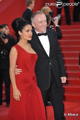 Salma Hayek et François-Henri Pinault lors du tapis rouge du 63e festival de Cannes le 14 mai 2010