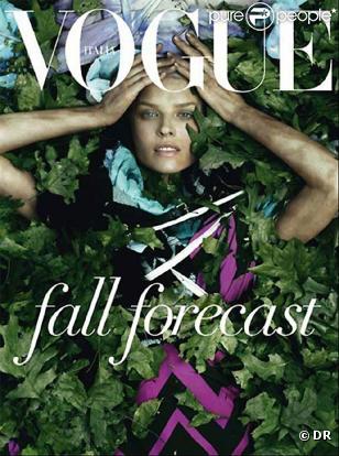 Eva Herzigova en couverture du Vogue Italie du mois de juin 2010
