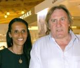 Gérard Depardieu et Karine Silla 