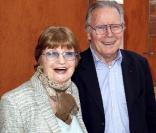 Françoise Dorin et Jean Piat à Roland-Garros, le 3 juin 2010