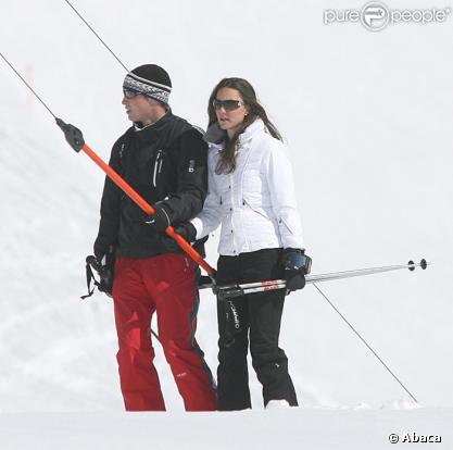 le prince William passe ses vacances au ski avec sa girlfriend