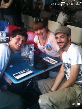 Luce, Ramon et François de Nouvelle Star au Café Sex and the city à Paris, le 4 juin 2010 !