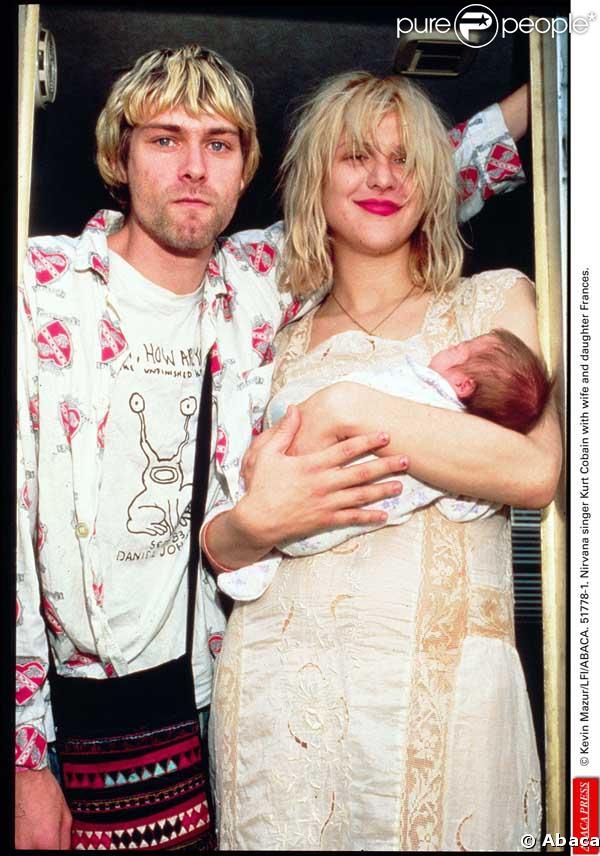 Kurt Cobain et sa femme
