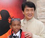Jaden Smith et Jackie Chan lors de l'avant-première de Karate Kid à Los Angeles le 7 juin 2010