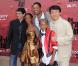 Ralph Maccio, Jada Pinkett Smith, Will Smith, Jaden Smith et Jackie Chan lors de l'avant-première de Karate Kid à Los Angeles le 7 juin 2010