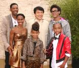 Will Smith, Jada Pinkett Smith, Jackie Chan, Willow Smith, Trey Smith et Jaden Smith lors de l\'avant-première de Karate Kid le 7 juin 2010 à Los Angeles
