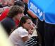 Laure Manaudou supporte son fiancé Frédérick Bousquet à Perpignan