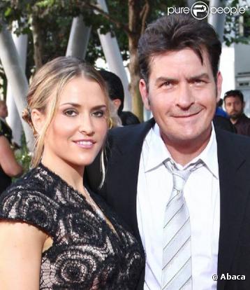 Charlie Sheen et sa femme Brooke Mueller à Los Angeles, en septembre  2009