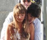 Ashton Kutcher et Olivia Thirlby sur le tournage de  Friends with Benefits 