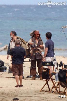 Des photos du tournage de  Pirates des Caraïbes 4.
